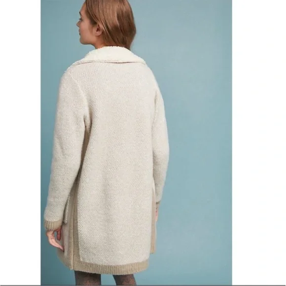 Anthropologie Marled Sherpa sweater coat NWT